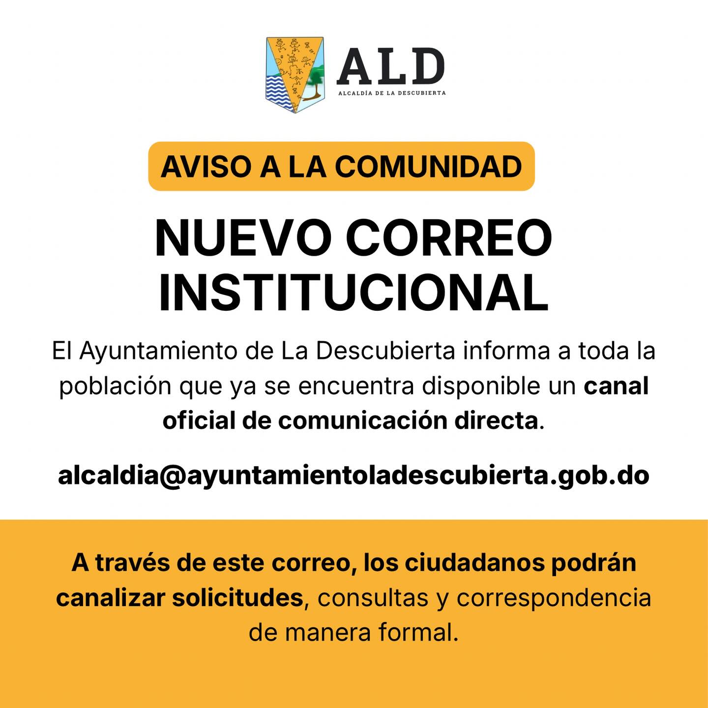 El Ayuntamiento de La Descubierta informa a toda la población que ya se encuentra disponible un canal oficial de comunicación directa, segura y transparente con sus munícipes.