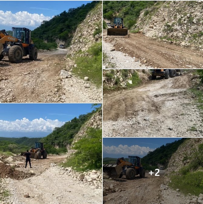 Tras los derrumbes de carretera en los pinos, 🚧 ¡CONTINÚAN LOS TRABAJOS EN LA CARRETERA! 🚧